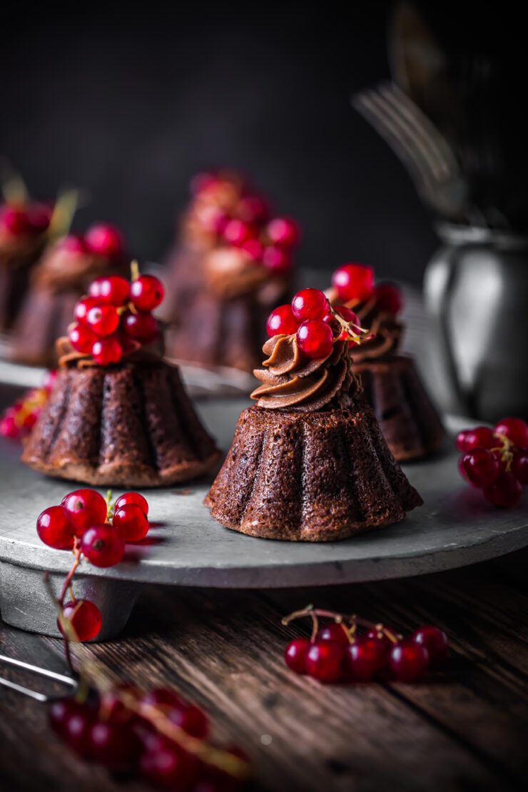 Flourless Chocolate Hazelnut Cakes