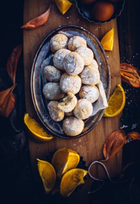 orange amaretti cookies