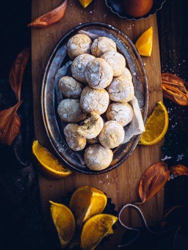 orange amaretti cookies