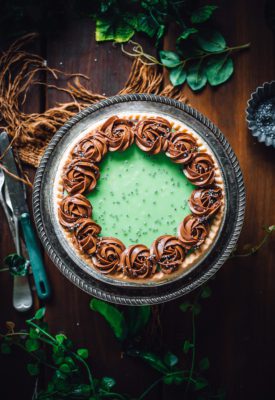 peppermint and chocolate tart