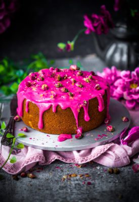 Rosewater and Coconut Cake