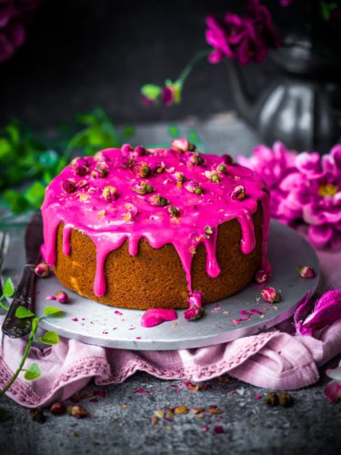 Rosewater and Coconut Cake