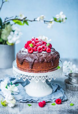 eggless chocolate and coconut cake