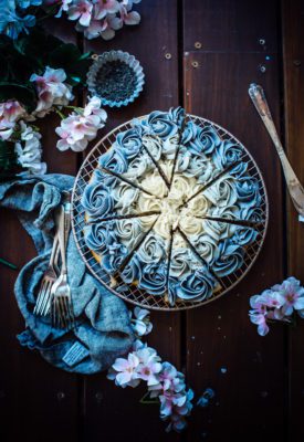 Black Sesame Swirl cake