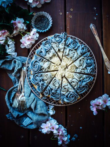 Black Sesame Swirl cake