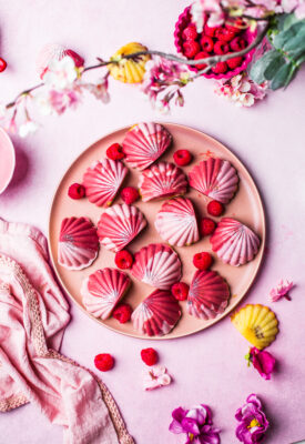 Vanilla and Raspberry Madeleines